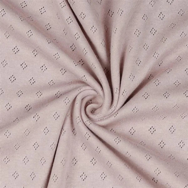 Feinstrickjersey mit Lochmuster