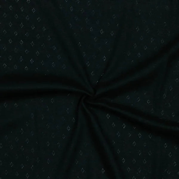 Feinstrickjersey mit Lochmuster